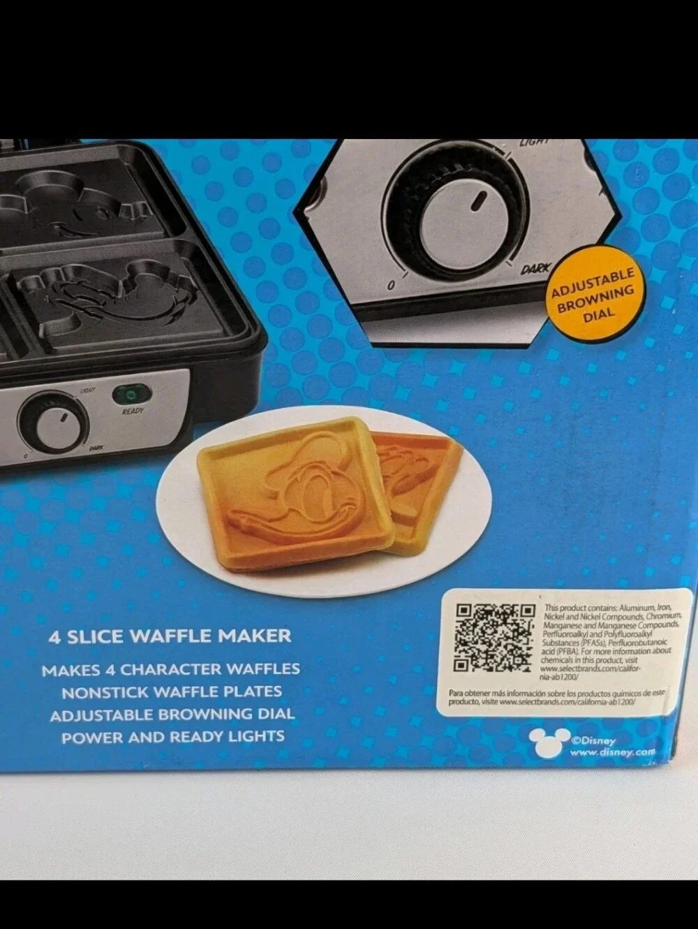 Disney branded waffle
